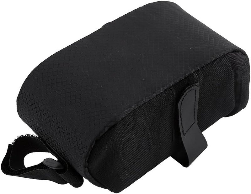 woobles Bike Rear Bag, Super Light Bike Saddle Bag Cycling Storage Bag Under-seat Strap-On Pouch for Fun Riding(Black) - Image 3